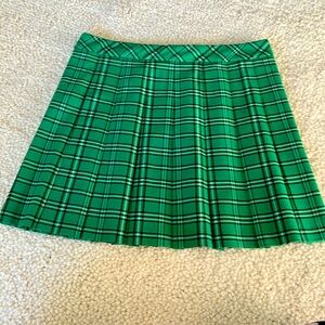 Sunday best Irish green plaid skirt